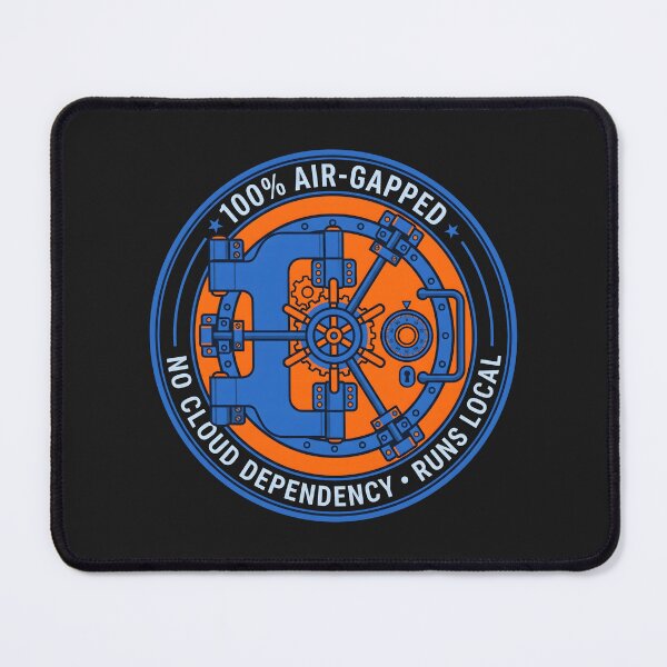 Item preview, 100 Percent Air-Gapped - Cybersecurity Tech Privacy Emblem designed and sold by SplashTastic.