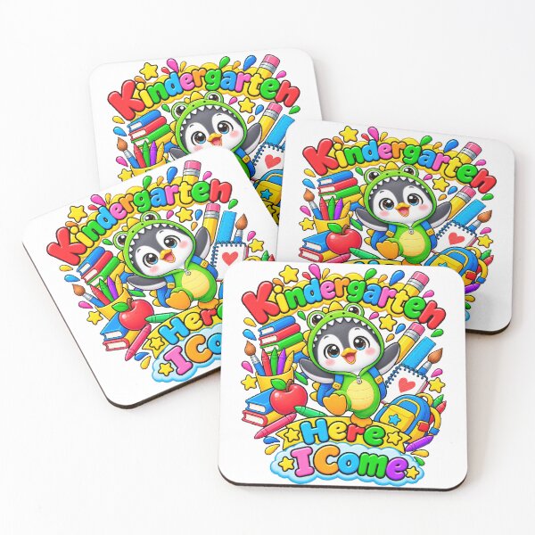 Item preview, Kindergarten Here I Come funny penguin designed and sold by QuiteOrbit.