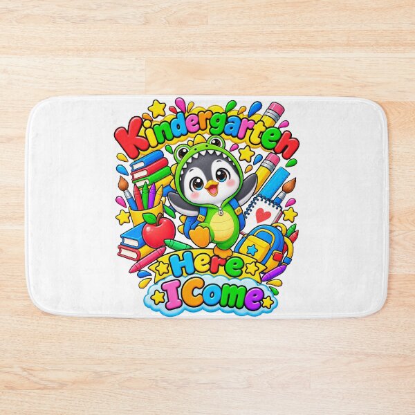 Item preview, Kindergarten Here I Come funny penguin designed and sold by QuiteOrbit.