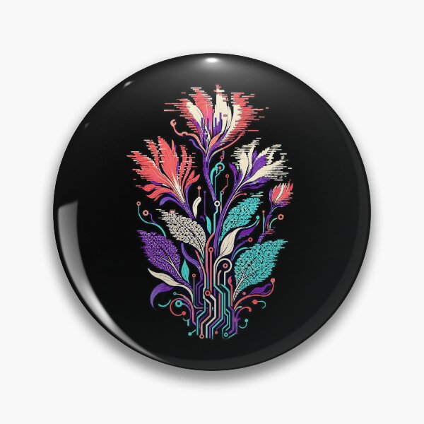 Item preview, Static Garden Glitch Botanical Art designed and sold by Uglyandcute.