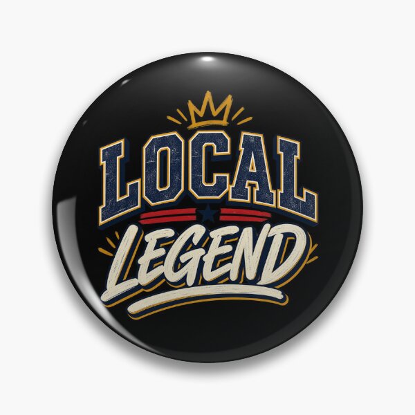 Item preview, Local Legend – Retro College Block Typography Graphic designed and sold by AbstractBEE.