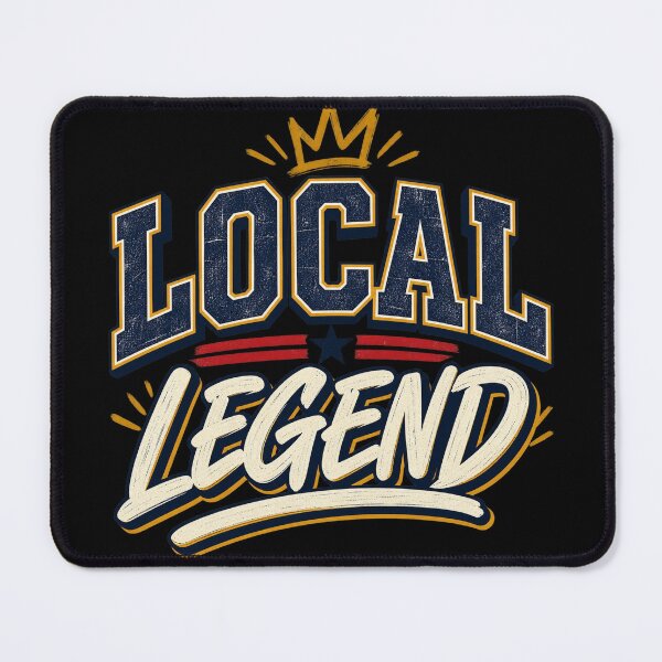 Item preview, Local Legend – Retro College Block Typography Graphic designed and sold by AbstractBEE.