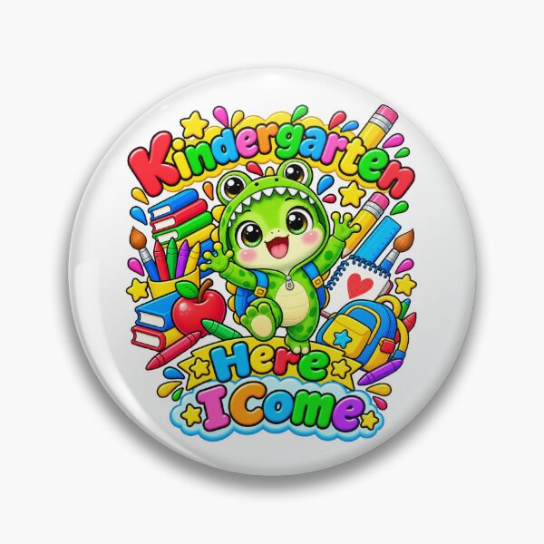 Item preview, Kindergarten Here I Come funny Frog designed and sold by QuiteOrbit.