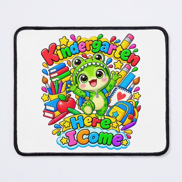 Item preview, Kindergarten Here I Come funny Frog designed and sold by QuiteOrbit.