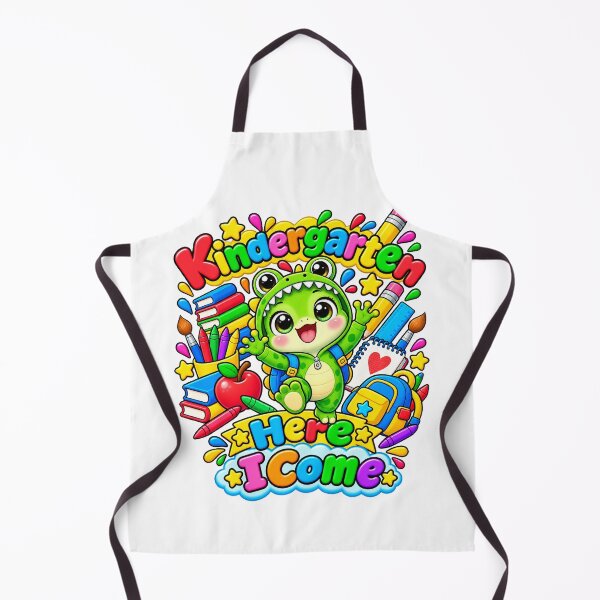 Item preview, Kindergarten Here I Come funny Frog designed and sold by QuiteOrbit.