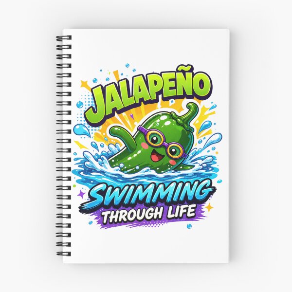 Item preview, Jalapeno Swimming Through Life designed and sold by Rosie's Wildflower Boutique.
