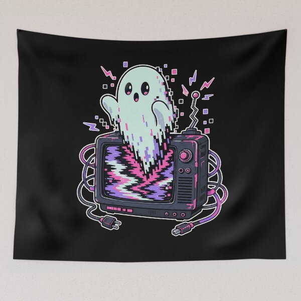 Item preview, adversarial Ghost Signal Retro TV Glitch Art designed and sold by Uglyandcute.