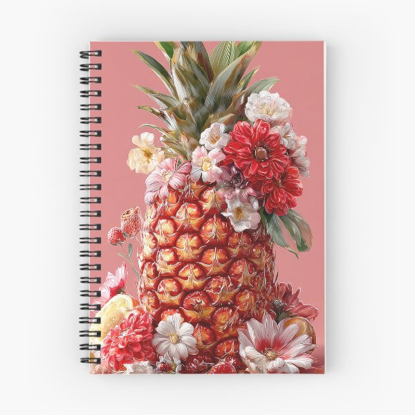 Item preview, Pineapple Tropical Fruits and Flowers designed and sold by Grafititee.