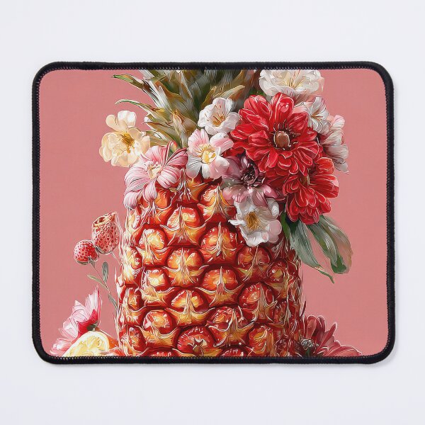 Item preview, Pineapple Tropical Fruits and Flowers designed and sold by Grafititee.