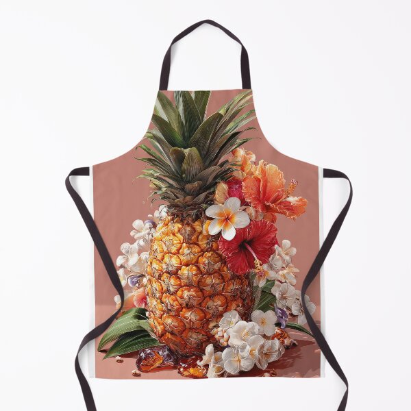Item preview, Pineapple Tropical Fruits and Flowers designed and sold by Grafititee.