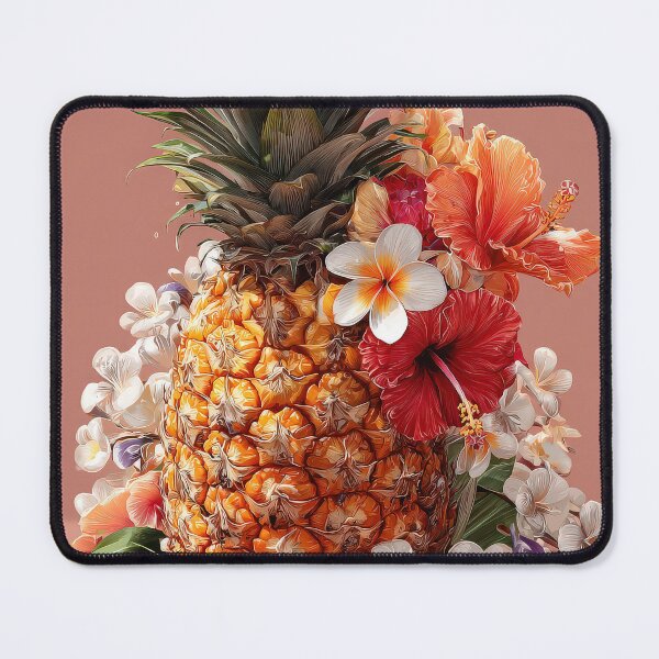 Item preview, Pineapple Tropical Fruits and Flowers designed and sold by Grafititee.