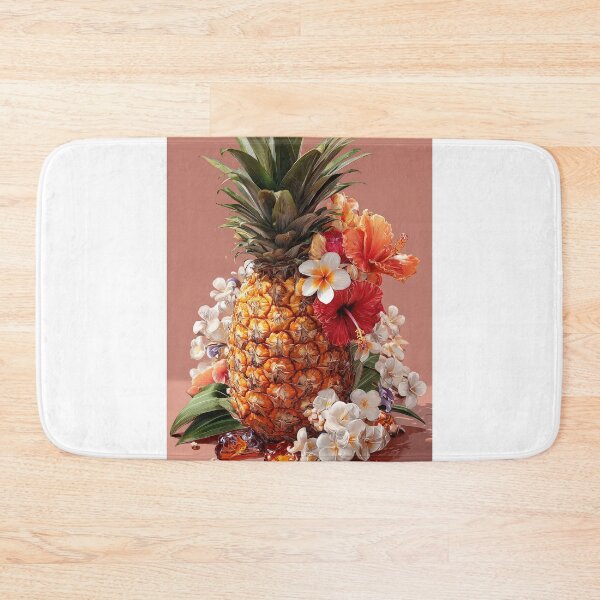 Item preview, Pineapple Tropical Fruits and Flowers designed and sold by Grafititee.