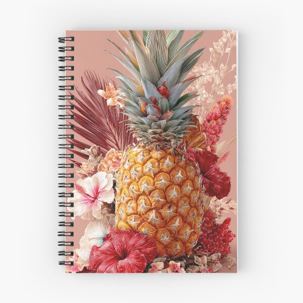 Item preview, Pineapple Tropical Fruits and Flowers designed and sold by Grafititee.
