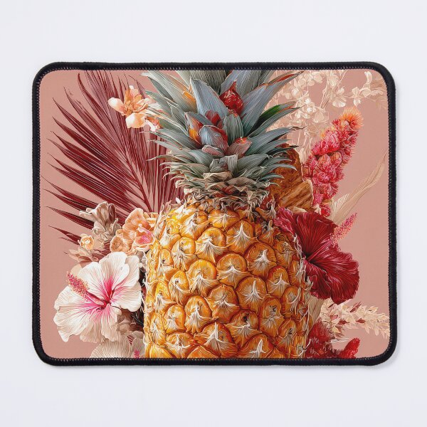 Item preview, Pineapple Tropical Fruits and Flowers designed and sold by Grafititee.