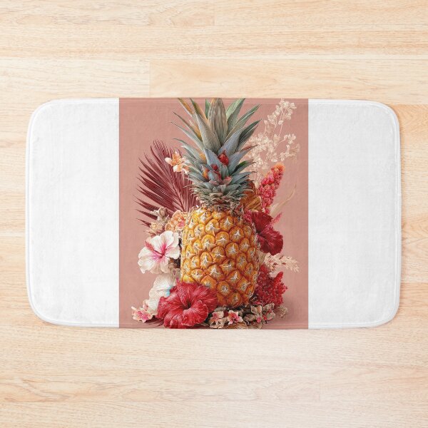 Item preview, Pineapple Tropical Fruits and Flowers designed and sold by Grafititee.