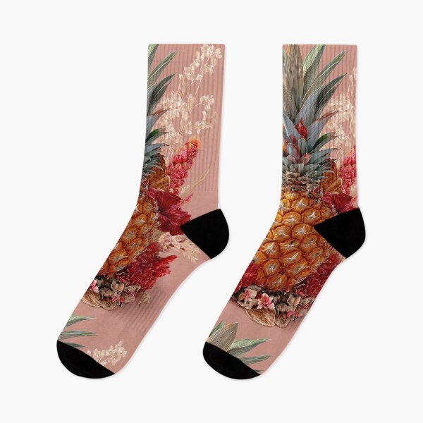 Item preview, Pineapple Tropical Fruits and Flowers designed and sold by Grafititee.