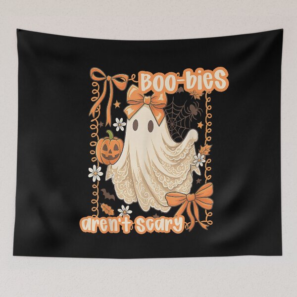 Item preview, Boo-Bies Aren’t Scary Cute Coquette Ghost Halloween designed and sold by VioletNance.