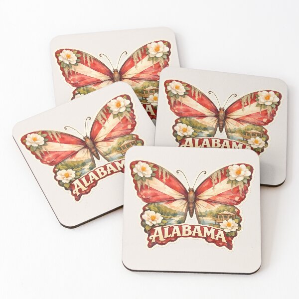 Item preview, Alabama State Soul Butterfly designed and sold by Whimspired By Paxx.