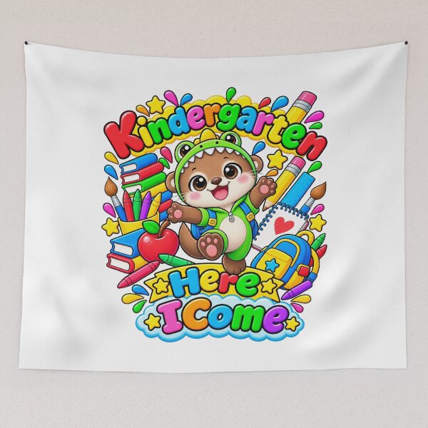 Item preview, Kindergarten Here I Come funny Otter designed and sold by QuiteOrbit.