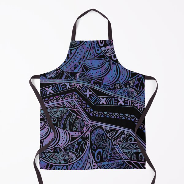 Item preview, Polynesian Tribal Midnight Blue & Violet Abstract designed and sold by sunnthreads.