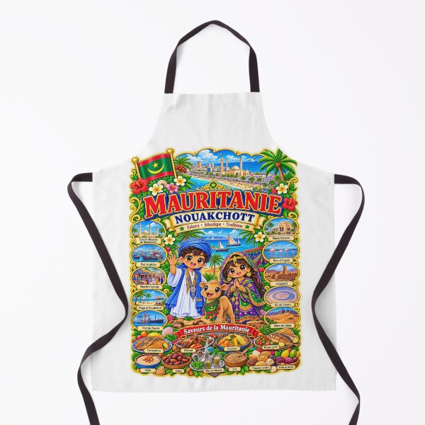 Item preview, Mauritania Nouakchott – Kawaii, Sahara, Atlantic and Mauritanian Flavors Trip Tags — 15 maximum designed and sold by Cifi64.