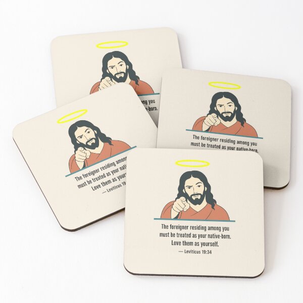 Item preview, Jesus Pointing at You – Leviticus 19:34 Love the Foreigner Bible Verse designed and sold by KungPowUnicorn.