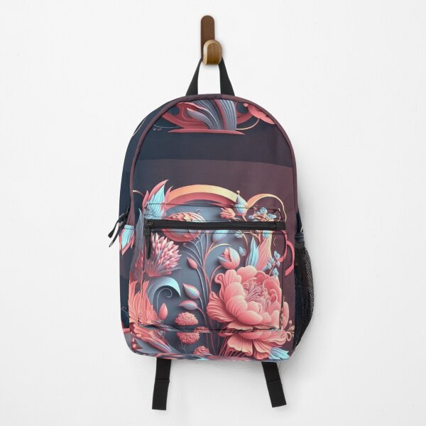 Item preview, Coral Blooms on Deep Navy Plum designed and sold by RAGANADesign.