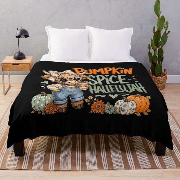 Item preview, Pumpkin Spice Hallelujah Cute Highland Cow Fall Y’all designed and sold by VioletNance.