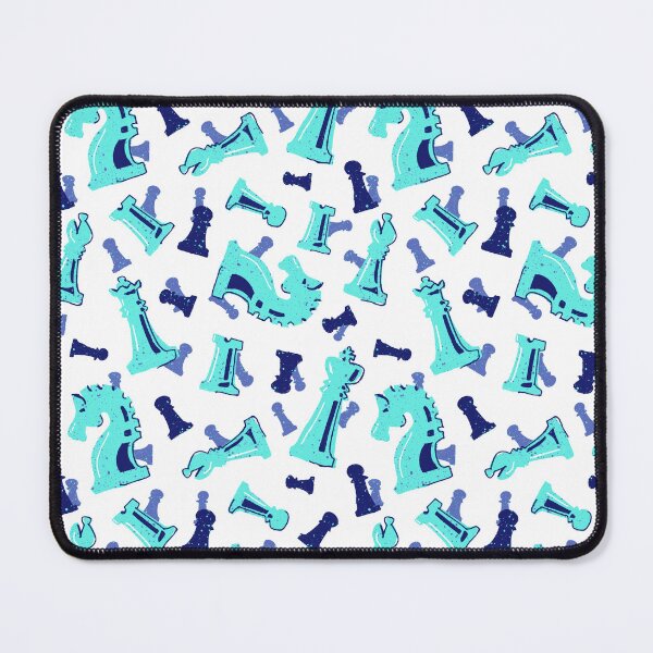 Item preview, Chess Piece Party - Blue on White designed and sold by prinzbydesign.