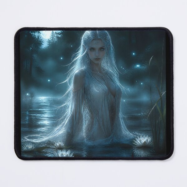Item preview, Świtezianka – Slavic Water Nymph Mythical Art Print designed and sold by LittleBigGifts.
