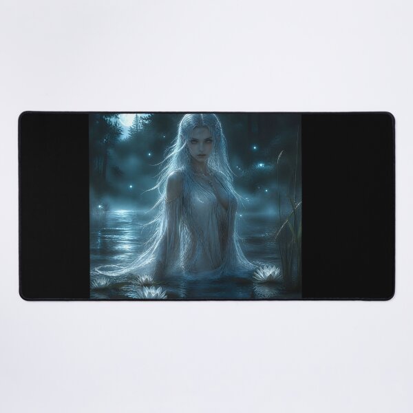 Item preview, Świtezianka – Slavic Water Nymph Mythical Art Print designed and sold by LittleBigGifts.