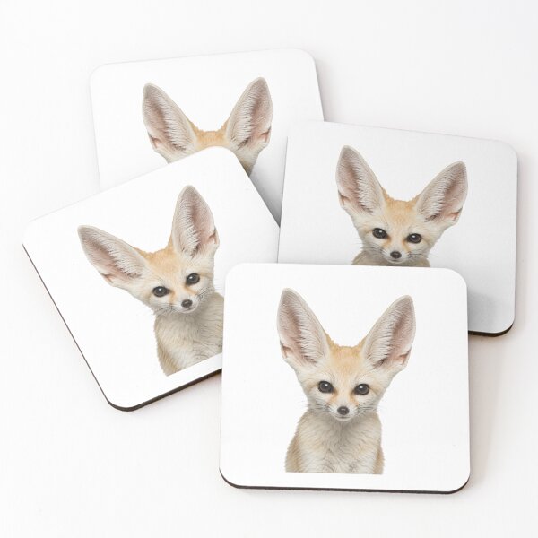 Item preview, Fennec Fox - Realistic Big-Eared Desert Fox Art designed and sold by Helt-enkelt.