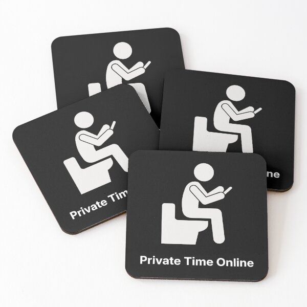 Item preview, Private Time Online | Funny Phone Addiction | Digital Life Humor designed and sold by ContigoART.