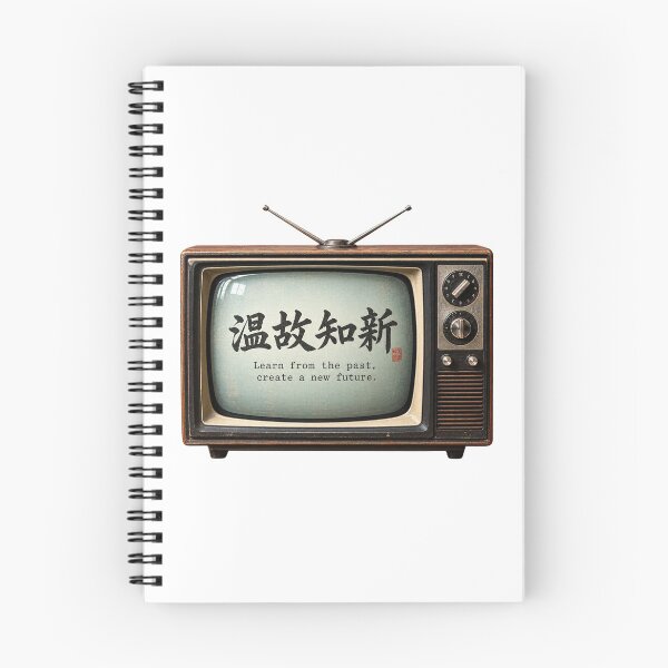 Item preview, Retro CRT TV Japanese Calligraphy designed and sold by itotoiro design.