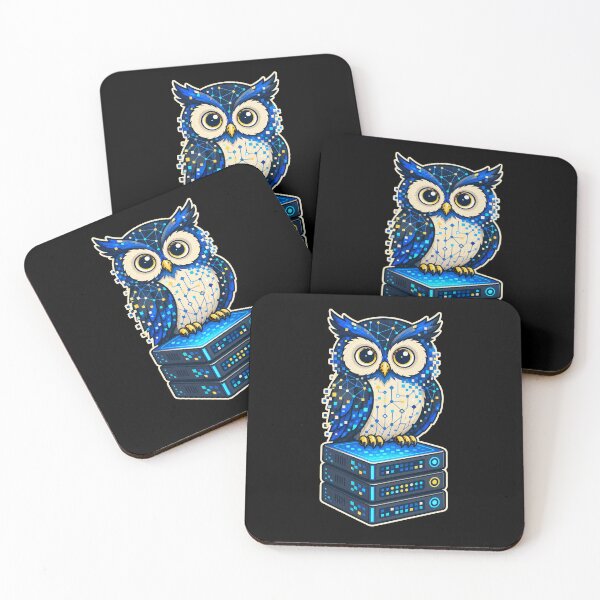Item preview, adversarial Neural Night Owl Tech Art designed and sold by Uglyandcute.