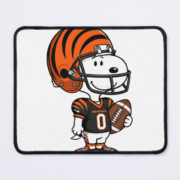 Item preview, Snoopy Holding Football In Cincinnati Jersey | ⭐⭐⭐⭐⭐ designed and sold by DariusArtworks.