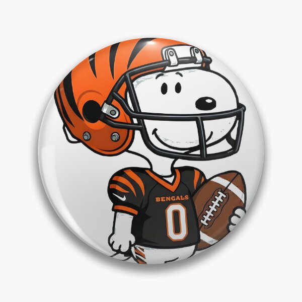 Item preview, Snoopy Holding Football In Cincinnati Jersey | ⭐⭐⭐⭐⭐ designed and sold by DariusArtworks.