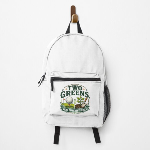 Item preview, Two Greens Very Different Rules Golf Gardening designed and sold by Colorful Designs.