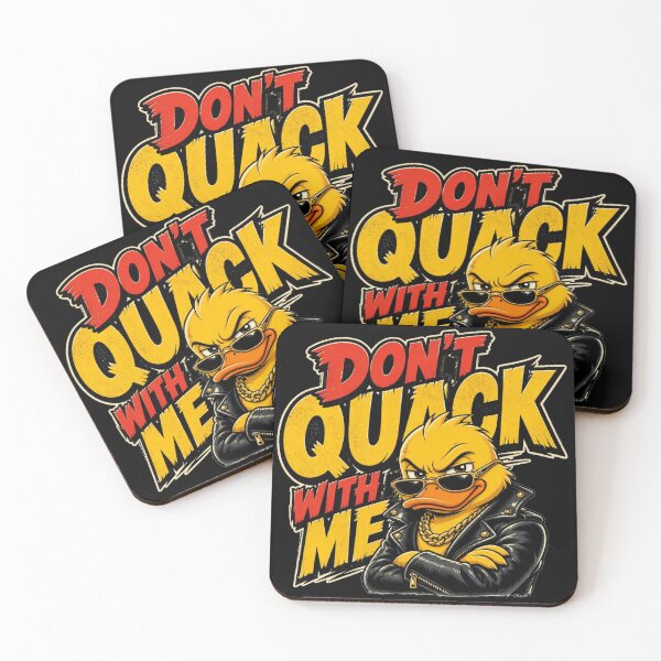 Item preview, Don't Quack With Me – Funny Badass Yellow Duck designed and sold by Cavalier-org.