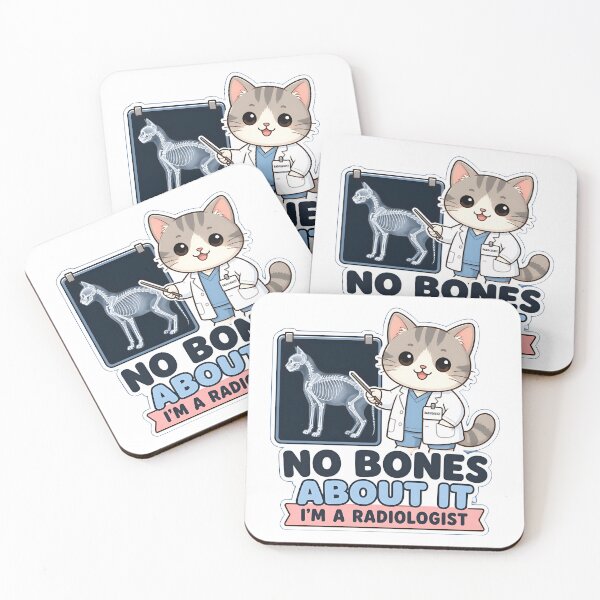 Item preview, No Bones About It – Funny Veterinary Radiologist Cat designed and sold by Bettybee00.