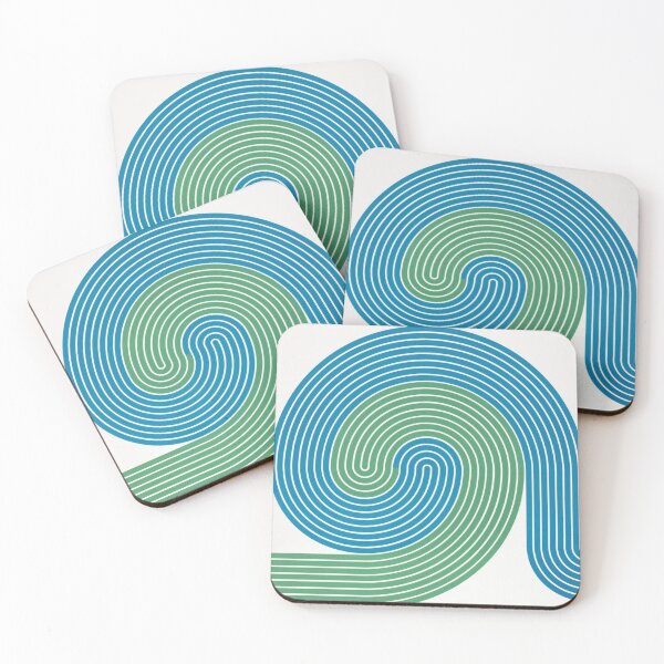 Item preview, GREEN & BLUE CIRCLES designed and sold by THE GOOD FIND.