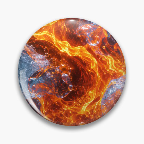 Item preview, Fire and Ice Texture | Flames Trapped Inside Frozen Crystal designed and sold by Extravanganzza.