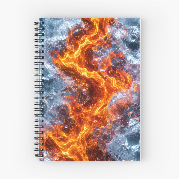 Item preview, Fire and Ice Texture | Flames Trapped Inside Frozen Crystal designed and sold by Extravanganzza.