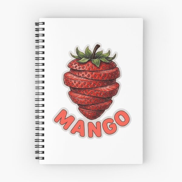 Item preview, Funny Sliced Strawberry MANGO Die-Cut Sticker | Ironic Sarcastic Fruit Graphic | Funny Confusion Quote T-Shirt Print | Pop Art Meme Decal designed and sold by SergioMiklos.