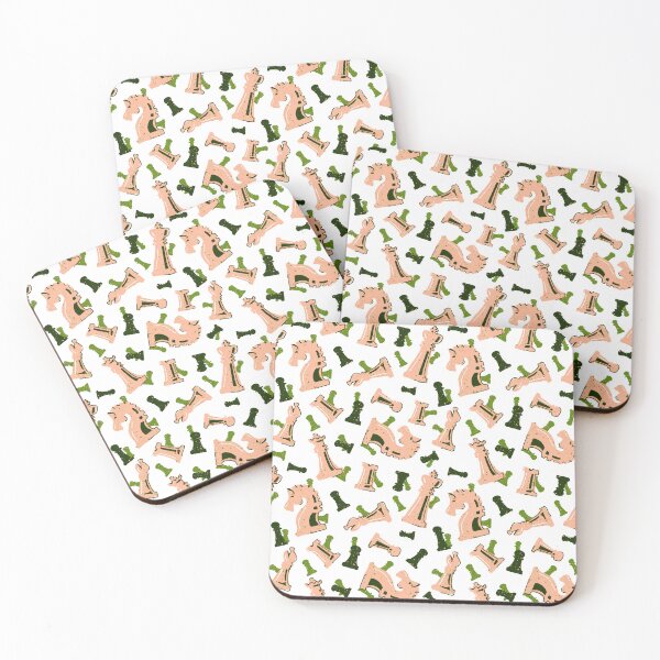Item preview, Chess Piece Party - Peaches and Green designed and sold by prinzbydesign.
