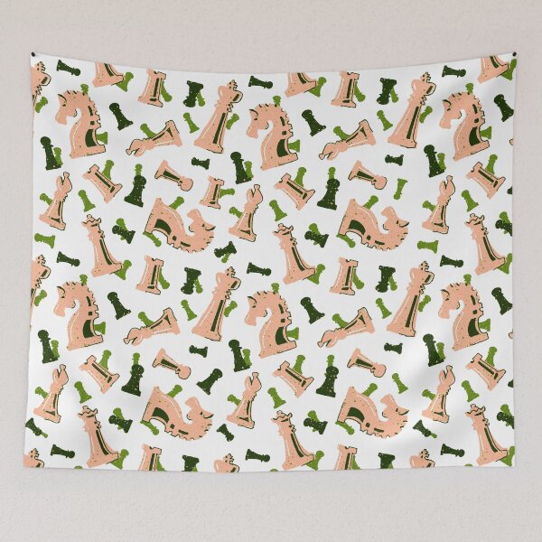 Item preview, Chess Piece Party - Peaches and Green designed and sold by prinzbydesign.