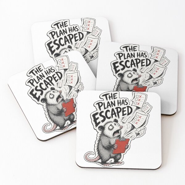 Item preview, The Plan Has Escaped Chaotic Possum Meme designed and sold by NextLevelThread.