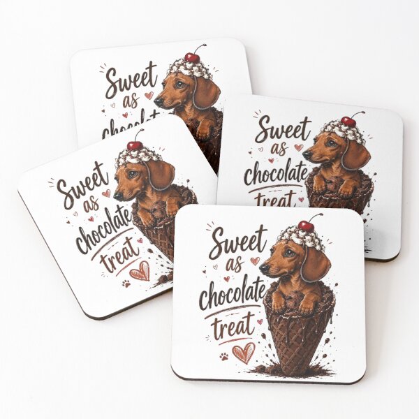 Item preview, Dachshund Chocolate Ice Cream Sundae - Sweet as Chocolate designed and sold by IvanaIka.