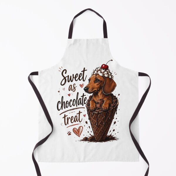 Item preview, Dachshund Chocolate Ice Cream Sundae - Sweet as Chocolate designed and sold by IvanaIka.