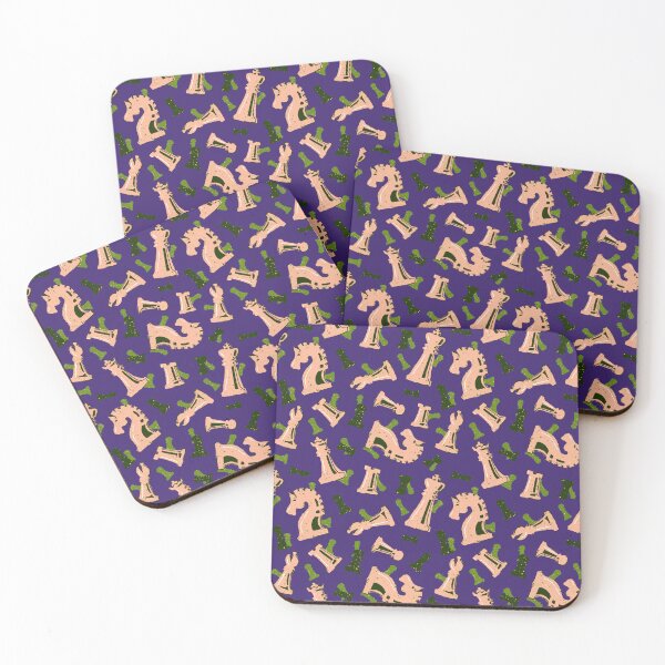 Item preview, Chess Piece Party - Peaches and Green Evening designed and sold by prinzbydesign.